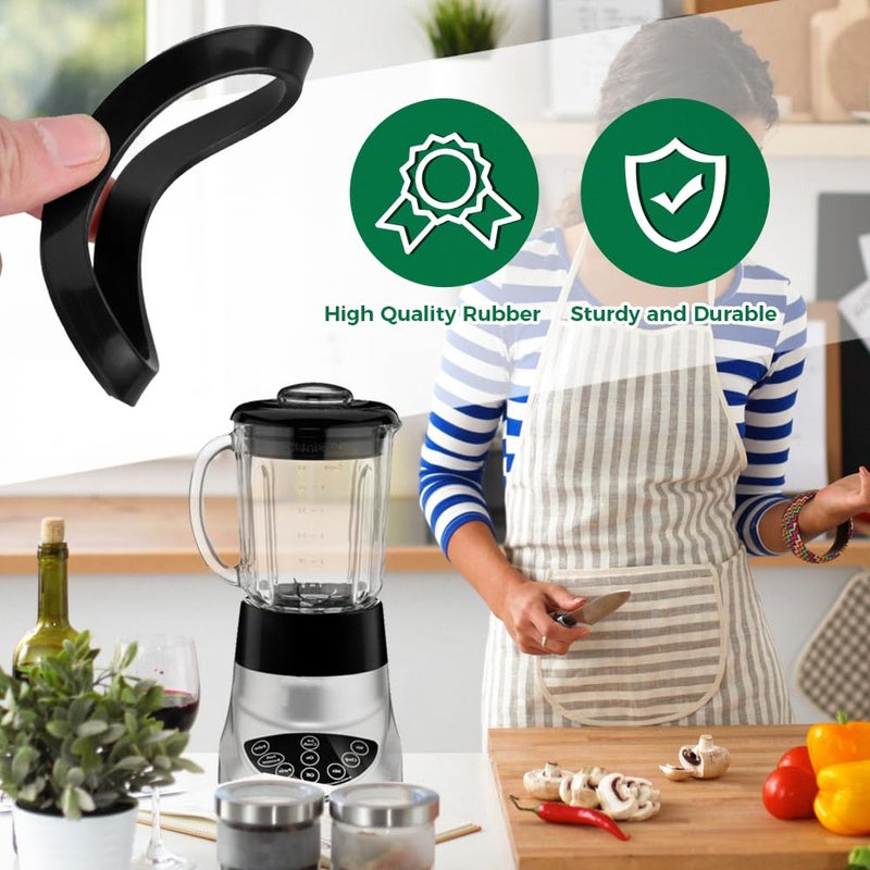 DRELD 4 Leaf Blender Blade with Rubber Gasket Seal Ring, Replace KSBGCB 9704267 9706716 PS11746926, 4KSB5BK4, 4KSB5BU4, Replacement for Kitchenaid - Image 4